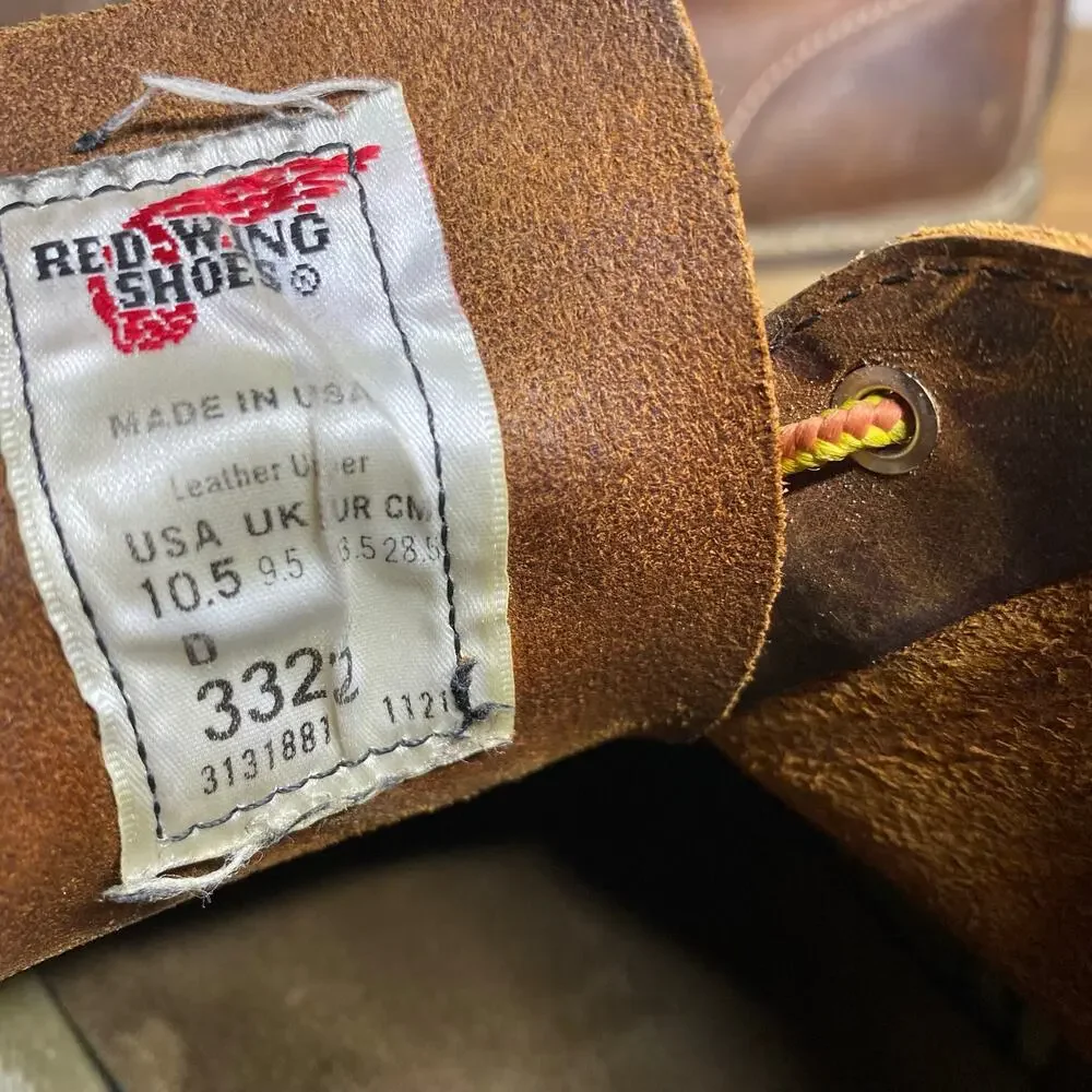 Red Wing Heritage Weekender Chukka Boots Mens 10.5 D 3322 Brown Leather Ankle